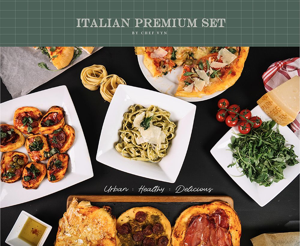 “Italian Premium Set” เซ็ทอาหารอิตาเลี่ยนแสนอร่อยและพกพาง่าย
